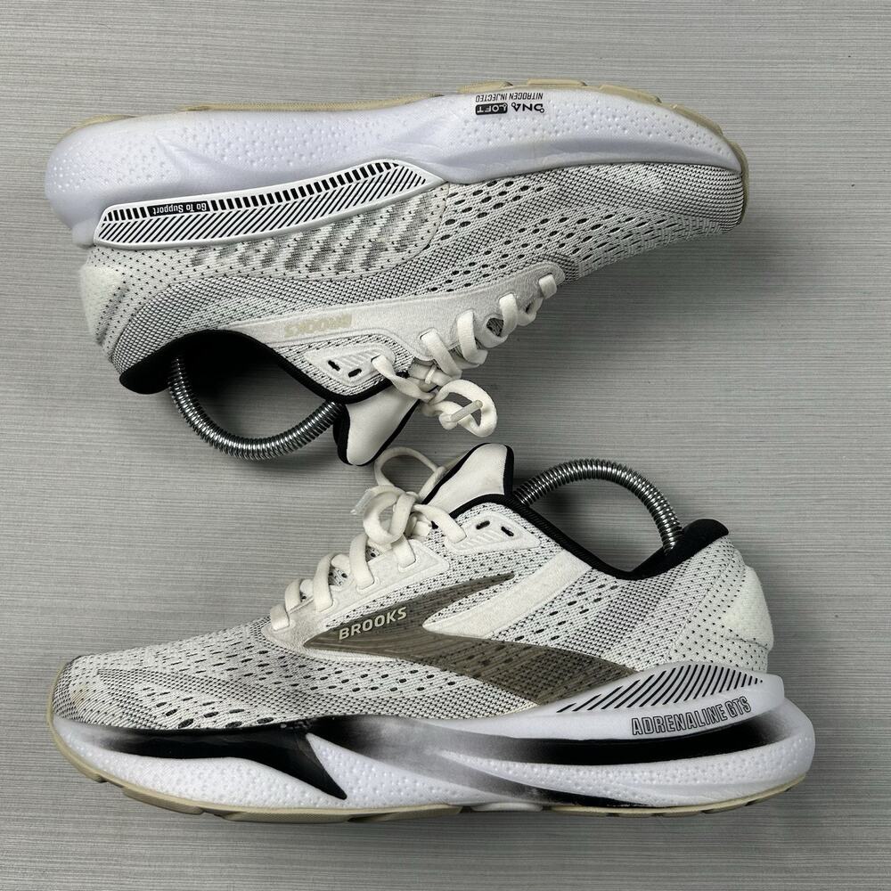 Brooks Adrenaline GTS 24 Women’s Size 8 White Running Fitness Shoes 1204261B126